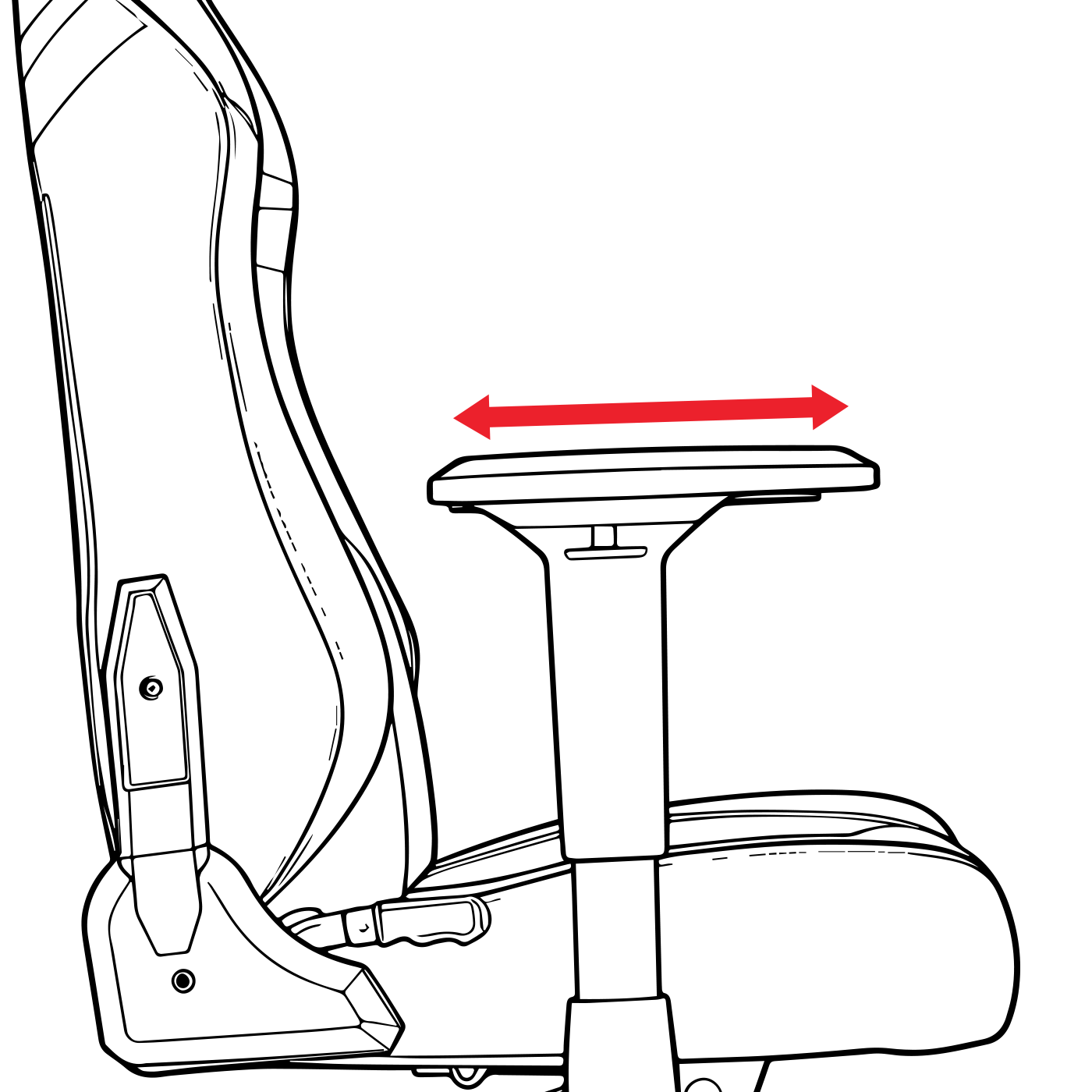 Maxx 5d armrest forward backward