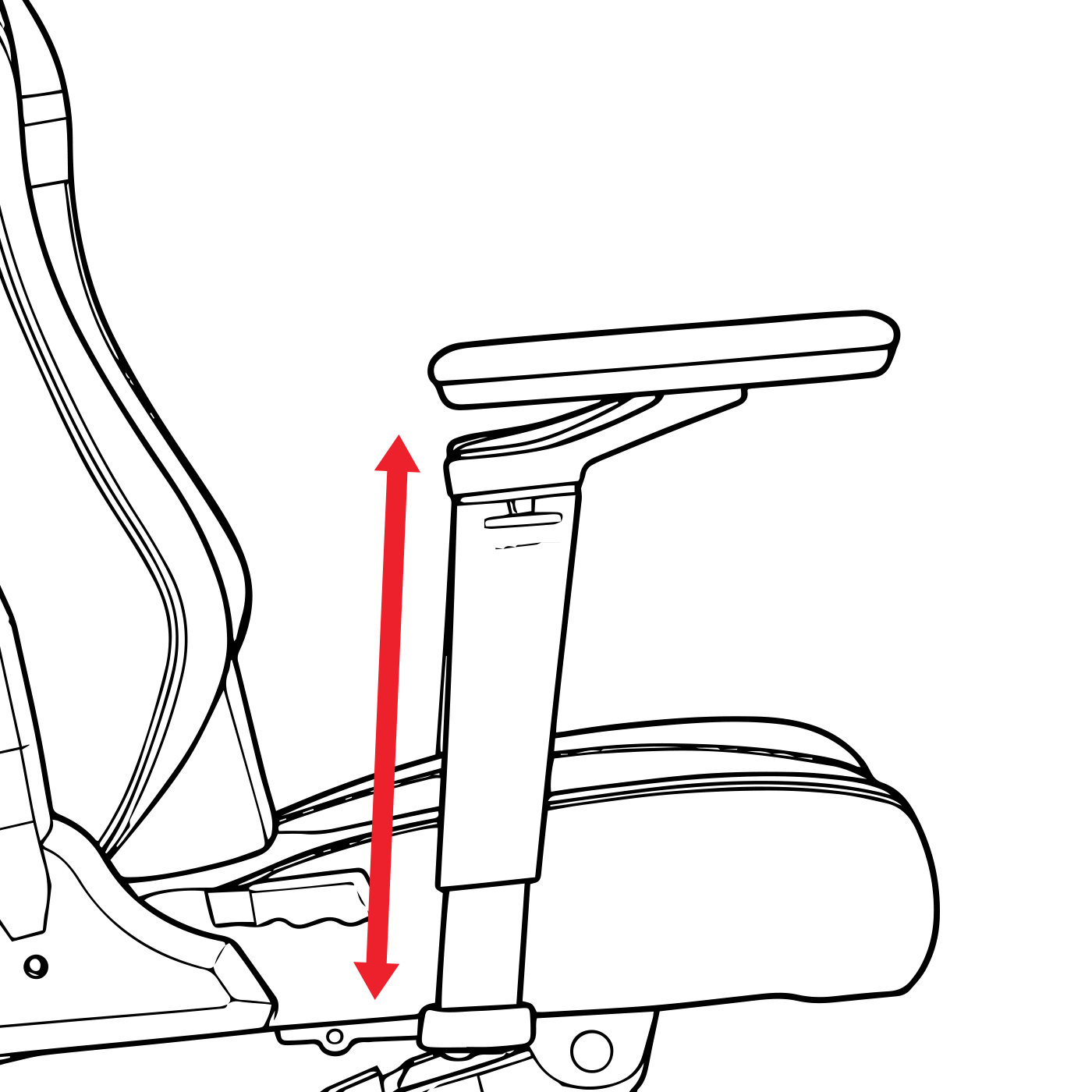 Maxx 5d armrest up down