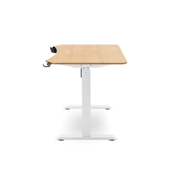 โต๊ะปรับระดับ TTRacing Titus Smart Standing Desk – Oak | ปรับสูง 76–121 ซม. | รับน้ำหนัก 80 กก.