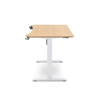 โต๊ะปรับระดับ TTRacing Titus Smart Standing Desk – Oak | ปรับสูง 76–121 ซม. | รับน้ำหนัก 80 กก.