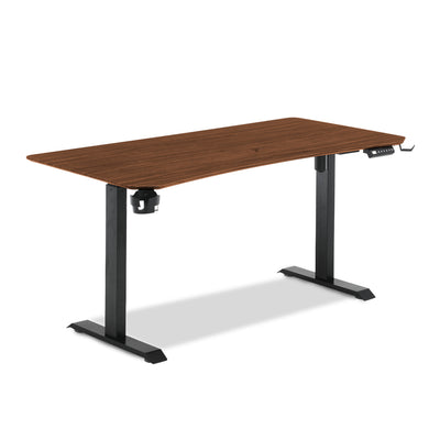 โต๊ะปรับระดับ TTRacing Titus Smart Standing Desk – Walnut | ปรับสูง 76–121 ซม. | รับน้ำหนัก 80 กก.