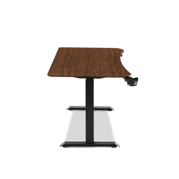 โต๊ะปรับระดับ TTRacing Titus Smart Standing Desk – Walnut | ปรับสูง 76–121 ซม. | รับน้ำหนัก 80 กก.