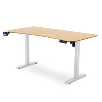 โต๊ะปรับระดับ TTRacing Titus Smart Standing Desk – Oak | ปรับสูง 76–121 ซม. | รับน้ำหนัก 80 กก.
