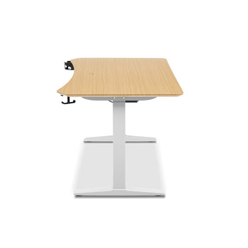 TTRacing Titus X Smart Standing Desk (สีโอ๊ค) – โต๊ะไฟฟ้าปรับระดับอัตโนมัติ สำหรับทำงานและเล่นเกม