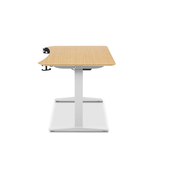 TTRacing Titus X Smart Standing Desk (สีโอ๊ค) – โต๊ะไฟฟ้าปรับระดับอัตโนมัติ สำหรับทำงานและเล่นเกม